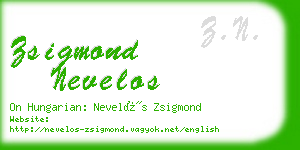 zsigmond nevelos business card